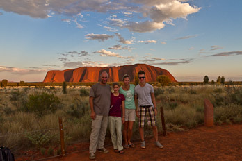 Uluru im Sonnenaufgang