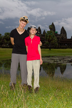 Nico & Nina vor Angkor Wat