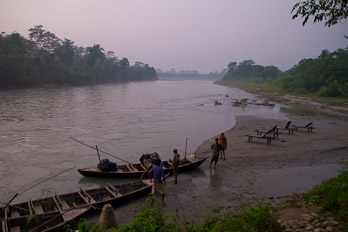 Lodge im Chitwan Nationalpark