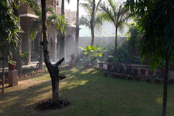 Hotelgarten in Bharatpur